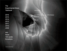 Tablet Screenshot of experimentalmusicyearbook.com